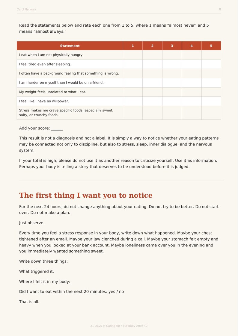 Perimenopause Sleep & Self-Compassion Workbook for Women Over 40 (PDF) image 5