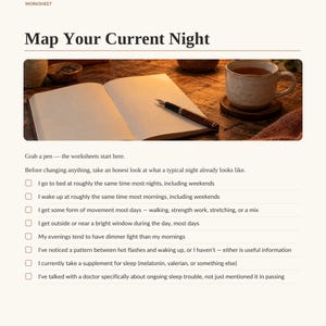 Sleep After 40 Guide | Evidence-Based Sleep Workbook | Printable PDF image 7