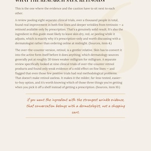 Skin After 40 Guide | Evidence-Based Skincare Workbook | Printable PDF image 3