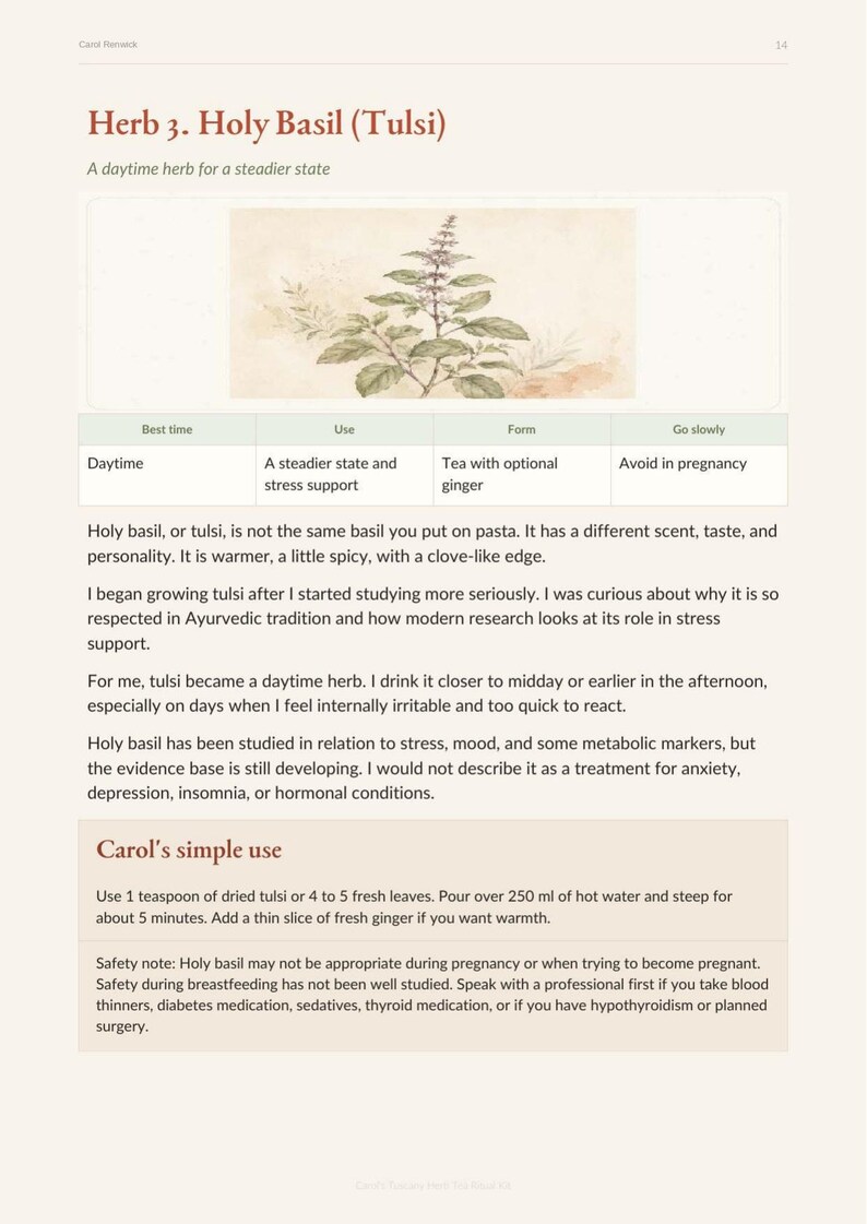 Evening Tea Ritual Guide for Women 50+ | Herbal Sleep Aid (PDF) image 4