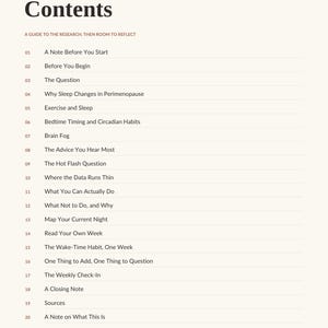 Sleep After 40 Guide | Evidence-Based Sleep Workbook | Printable PDF image 2