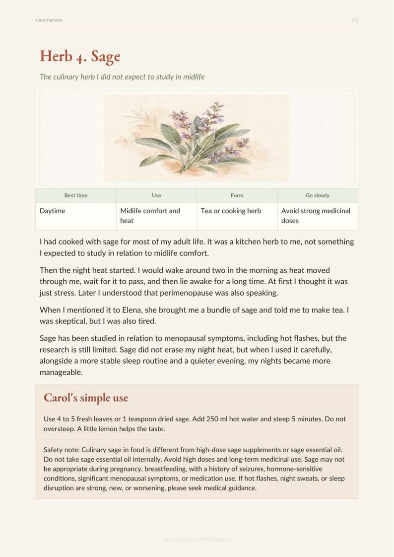 Self-Care Starter Duo for Women Over 40 | Guided Workbook and Evening Tea Ritual Bundle image 3