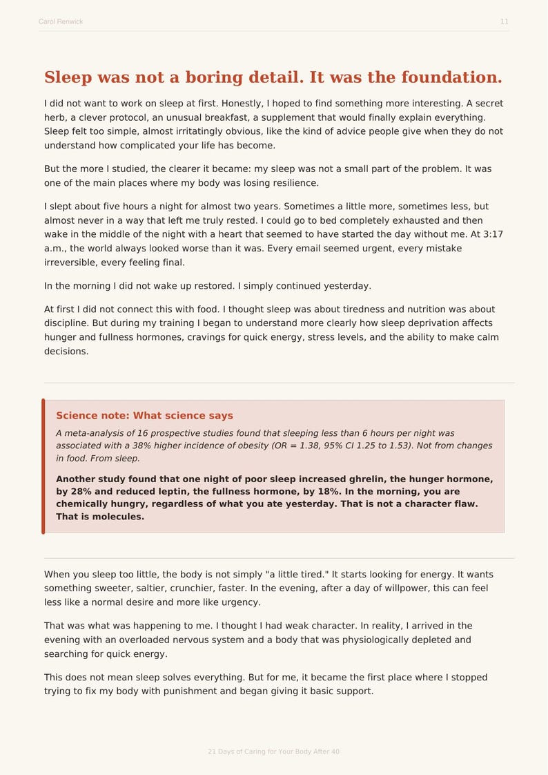 Perimenopause Sleep & Self-Compassion Workbook for Women Over 40 (PDF) image 6