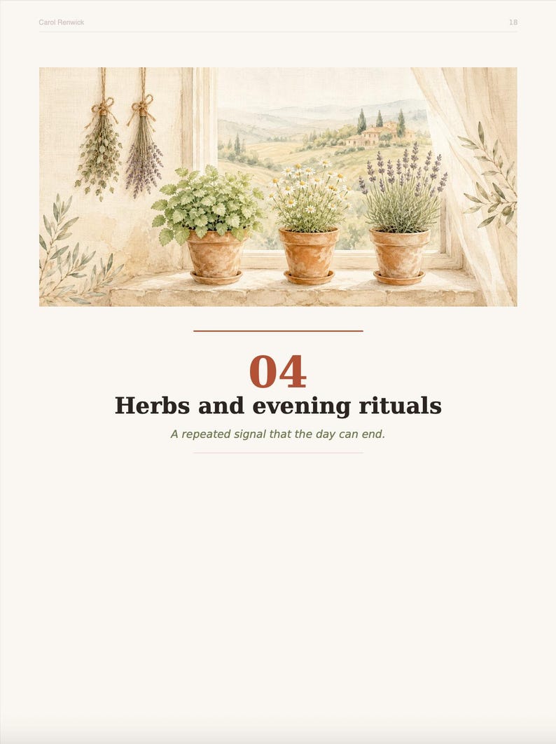 Kit de bienestar de la Toscana, diario de autocuidado, guía de hierbas, cuaderno de ejercicios corporales (PDF imprimibles) imagen 3