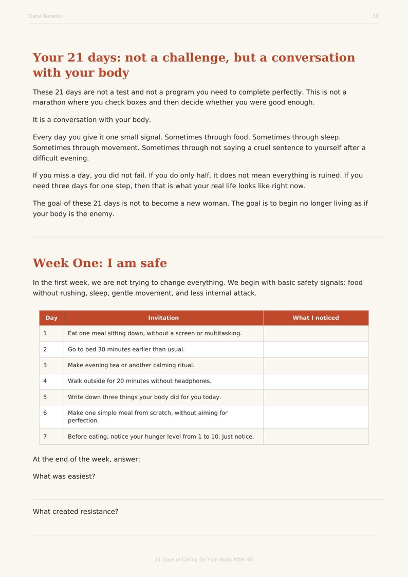 Perimenopause Sleep & Self-Compassion Workbook for Women Over 40 (PDF) image 4