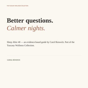Sleep After 40 Guide | Evidence-Based Sleep Workbook | Printable PDF image 9