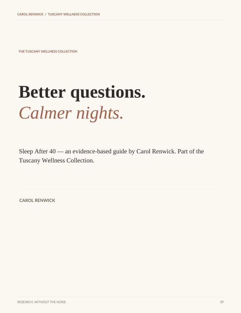 Sleep After 40 Guide | Evidence-Based Sleep Workbook | Printable PDF image 9