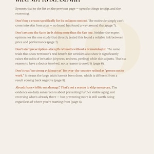 Skin After 40 Guide | Evidence-Based Skincare Workbook | Printable PDF image 5