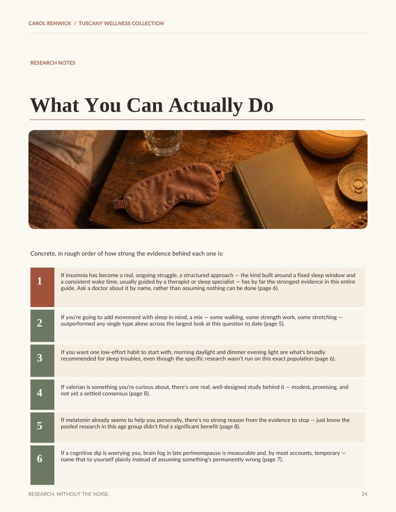 Sleep After 40 Guide | Evidence-Based Sleep Workbook | Printable PDF image 6