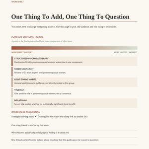 Sleep After 40 Guide | Evidence-Based Sleep Workbook | Printable PDF image 8