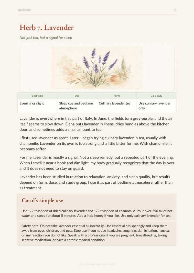 Evening Tea Ritual Guide for Women 50+ | Herbal Sleep Aid (PDF) image 5