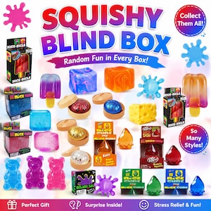 Überraschungsbox mit Squishy-Spielzeug – das perfekte Geschenk für Kinder und Erwachsene zum Stressabbau!
