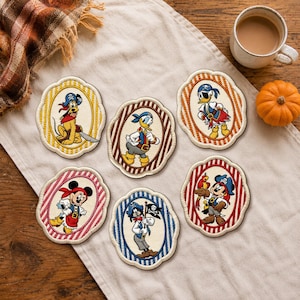 Pirate Mickey Patch, Iron On Embroidered Applique, Disney Cruise Sew On Accessory, Disney Adventure, Park Girl Trip, 90s Kid Nostalgia