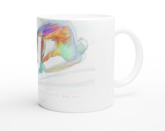 White ceramic mug