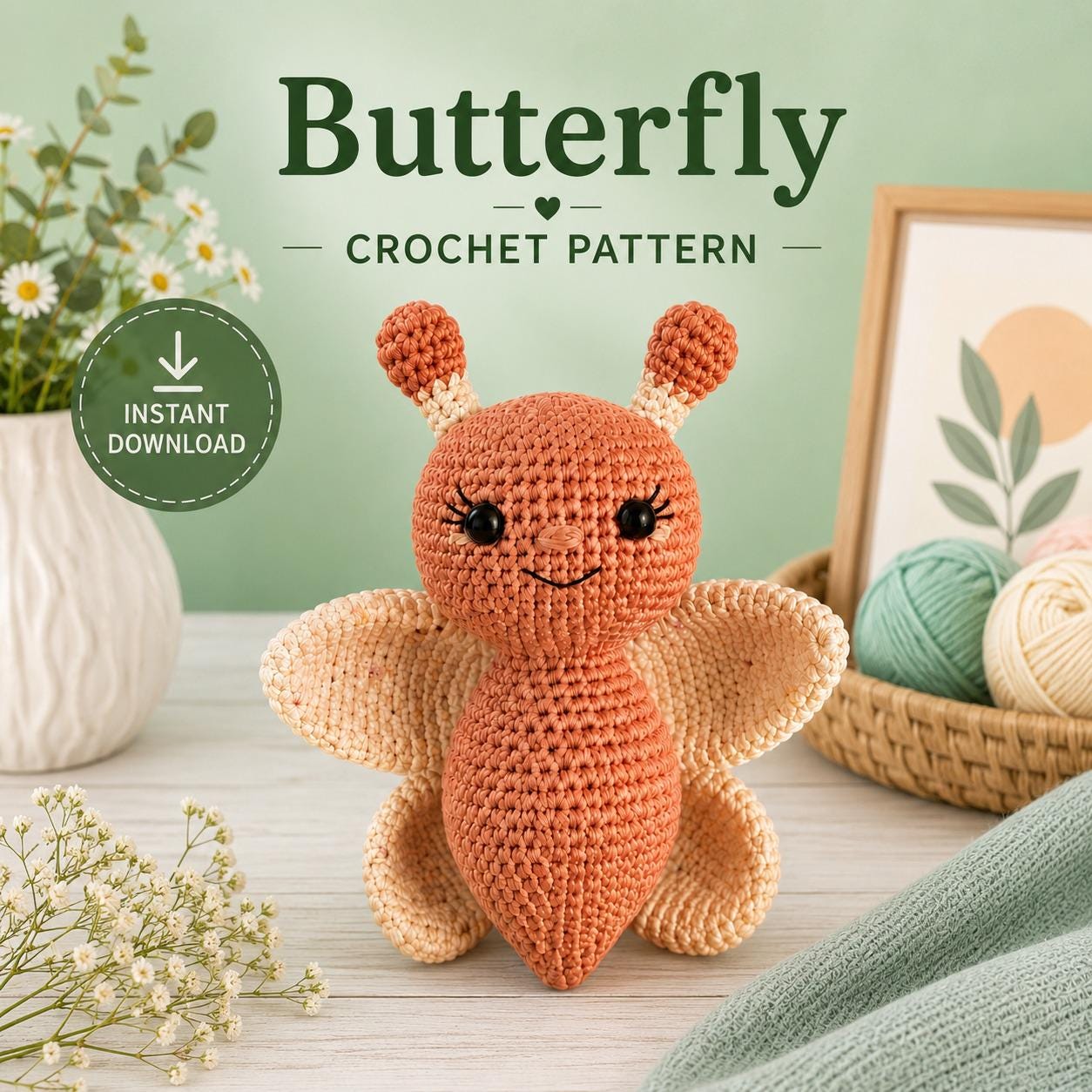 30 Tiny Amigurumi Patterns to Crochet, From Cats and Frogs to Mini Bundles 22 Pocket Butterfly Crochet PDF