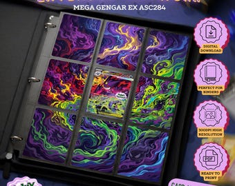 Mega Gengar ex - ASC 284/217 | Extended Art Binder Display | Digital Download