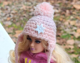READY to SHIP Doll Size 4" Crochet Hat