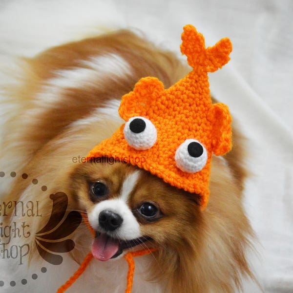 Pet  Goldfish Hat Beanie (XXS-XXXL) Any Colors