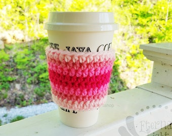 ANY COLOR(S) Crochet Coffee Cozy Stripes