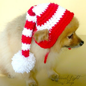 Pet Long Stocking Christmas Beanie XXS-XXXL image 1