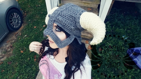 ALL SIZES/COLORS Viking Beanie Norse Helmet Hat