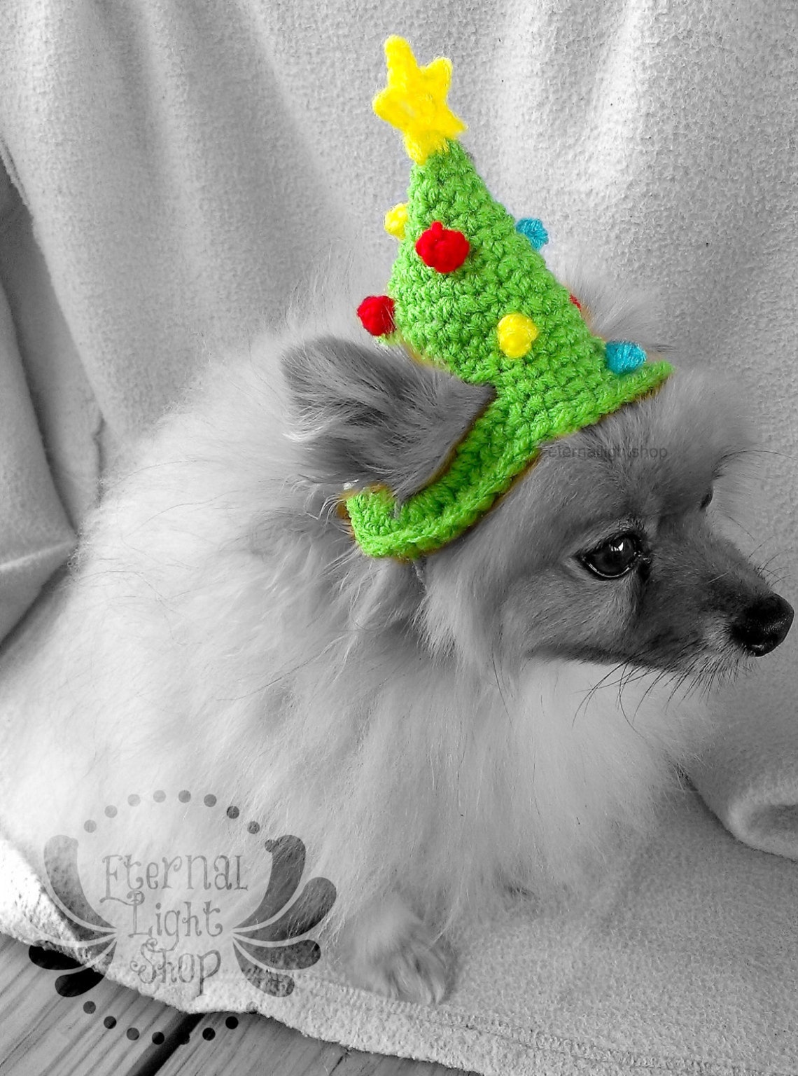 Christmas Tree Pet Hat XSXL Etsy