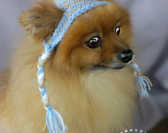 ANY Colors Striped or Plain Pet Hat (XXS-XXXL)