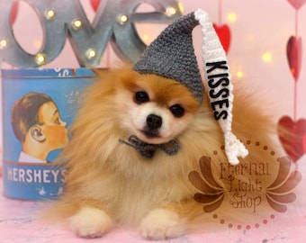 Customizable Pet Candy Hat Beanie Costume Prop (XXS-XXXL)