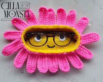Pink Flower Eye Glasses Holder