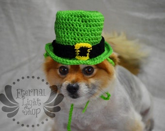 Pet Leprechaun Cappello Berretto (XXS-XXXL) Qualsiasi colore