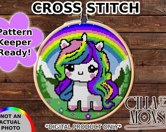 Unicorn Cross Stitch Pattern INSTANT Download Pattern Keeper Ready