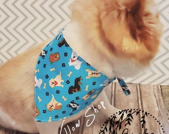 Pet Blue Dogs Bandana (XS-XXL)