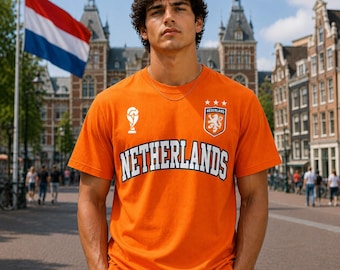 Netherlands Soccer Fan Shirt 2026, Holland Football Supporter Tee, Dutch Soccer Match Day Gift