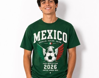 Maillot de fan de football Mexique Coupe du Monde de la FIFA 2026 T-shirt graphique aigle