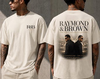 Comfort Colors® Raymond and Brown R&B Stadium Tour 2026 Concert Shirt, Vintage Two-Sided Tee