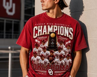 Oklahoma Sooners 2024 NCAA Baseball Champions Shirt, College Fan Tee