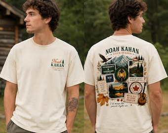 Comfort Colors® Noah Kahan Stick Season Graphic Tee, Folk Inspired Outdoor Unisex T-Shirt.