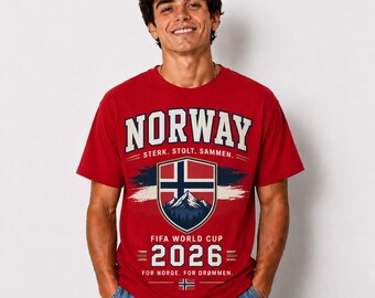Norway Football Fan T-Shirt, 2026 World Cup Supporter Tee