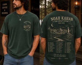 Noah Kahan Divide Tour 2026 Graphic Tee, Folk Music Concert Shirt