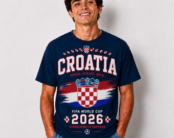 Croatia Soccer Fan T-Shirt, 2026 FIFA World Cup Supporter Tee