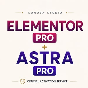 Elementor Pro + Astra Pro Activation Service | Original License | Lifetime Activation | WordPress Expert | Fast Delivery