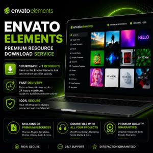Envato Elements Download Service | WordPress Themes, Plugins, Templates, Stock Photos & Videos
