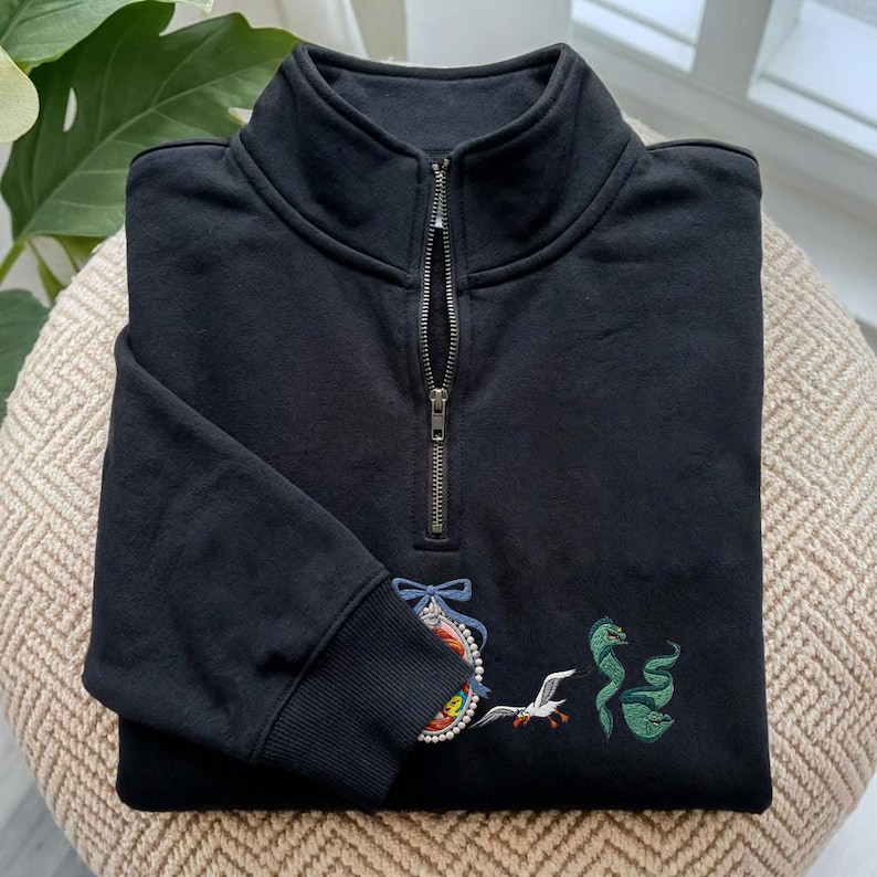 Embroidered Ariel Little Mermaid Baby Tee, Vintage Retro Princess T-shirt, Disney Fan Gift Sweatshirt, Vacation Outfit image 6