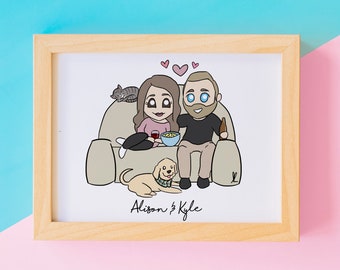 Cartoon Family Portrait