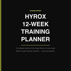 Hyrox Training Bundle PDF | Komplettes Hyrox Prep Kit | Trainingsplan + Technik + Ernährung + Checkliste
