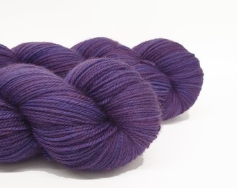 Sock Yarn - Fingering Yarn -  4ply Yarn - Hand Dyed Yarn - Aussie Yarn - Purple Yarn - The Barefoot Contessa