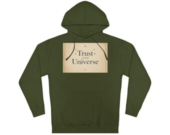 Trust The Universe Affirmation Unisex Hoodie Spiritual Gift — Celestial Pullover Hoodie | Modern Mystic