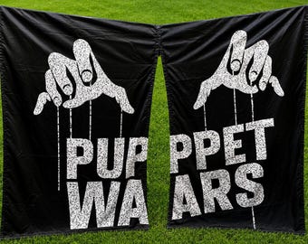 Cortinas personalizadas para ring de lucha libre, estampadas en todos los tamaños - Material satinado