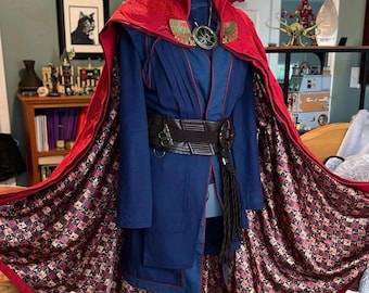Disfraz de hechicero de Doctor Strange – Traje de cosplay con capa mística (Adultos, Niños)