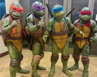 Turtle Warrior Cosplay Costume – Full Body Ninja Hero Suit with Shell (Adults & Kids)